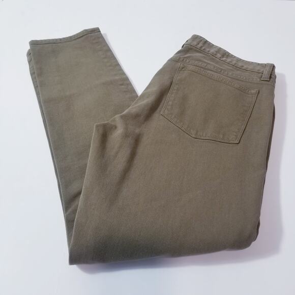 J. Crew Olive Green Toothpick Ankle Low Rise Jeans - Picture 4 of 13
